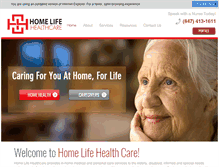 Tablet Screenshot of homelifehealthcare.com